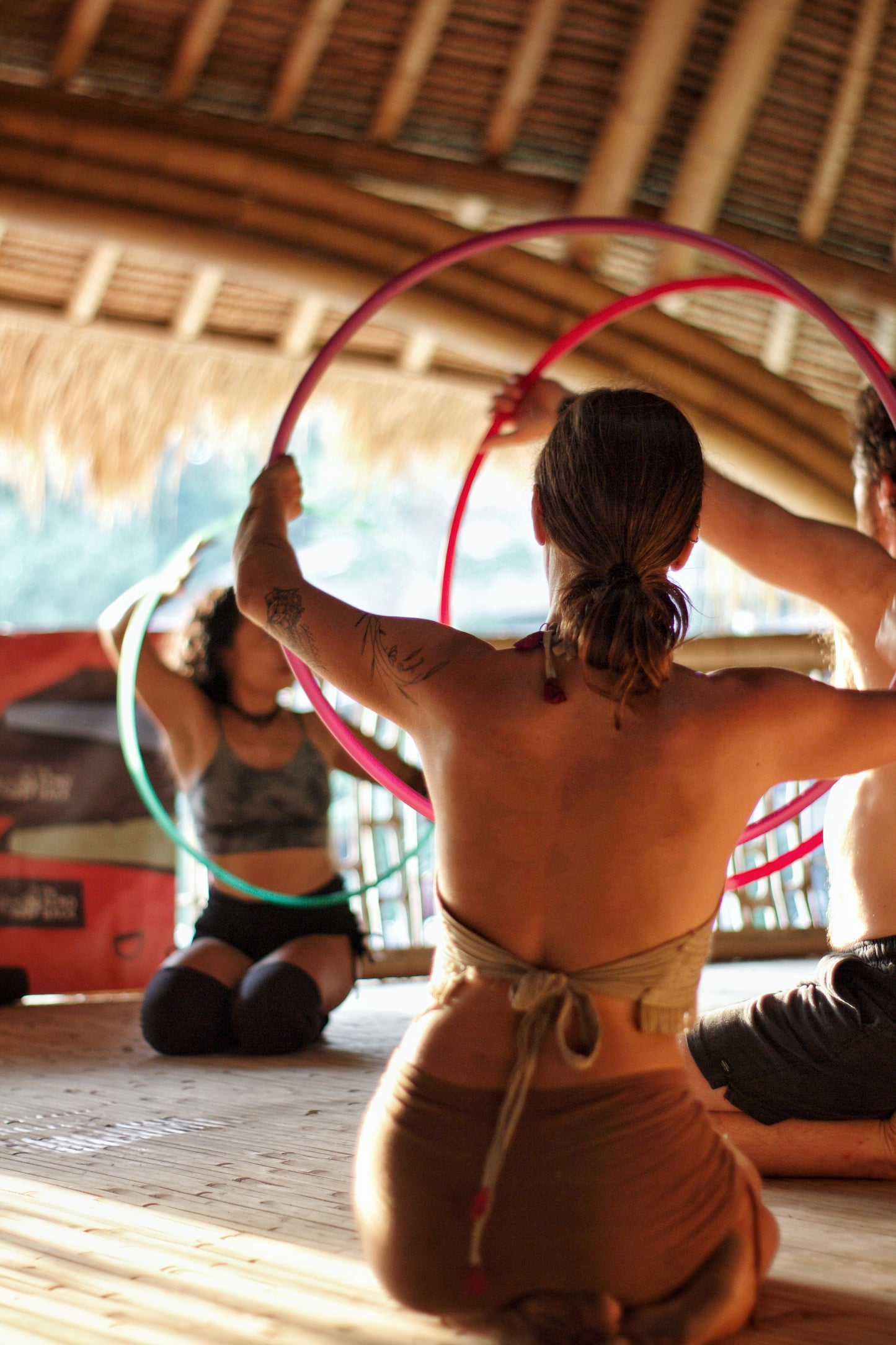 Hula hoop flow arts