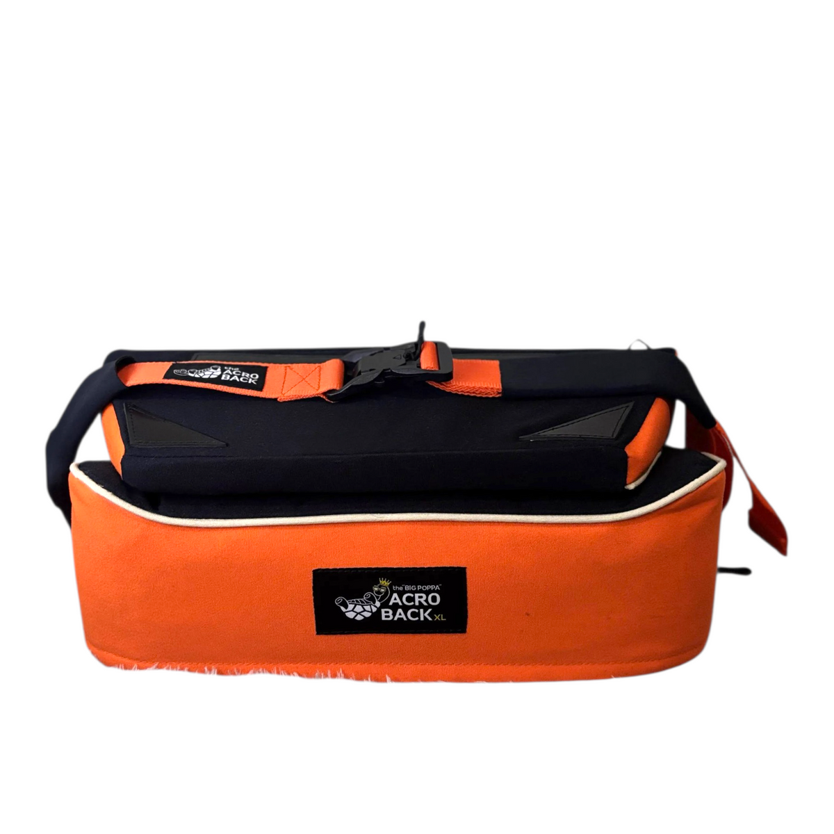 acroback big poppa acroyoga pillow black ember closed