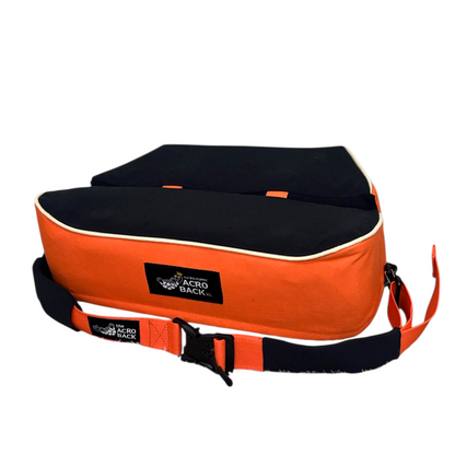 acroback big poppa acroyoga pillow black ember open