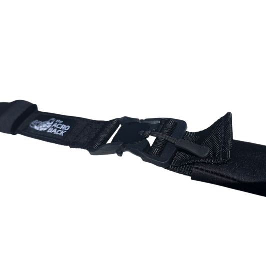 AcroBack FastClasp Strap for securing and carrying The AcroBack, product view.
