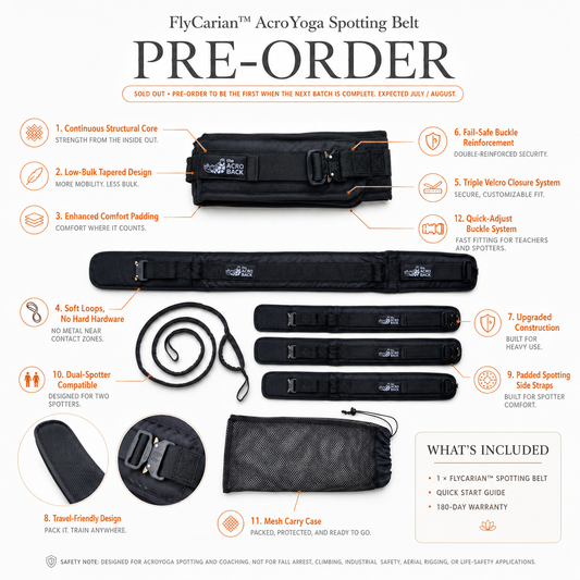FlyCarian™ AcroYoga Spotting Belt