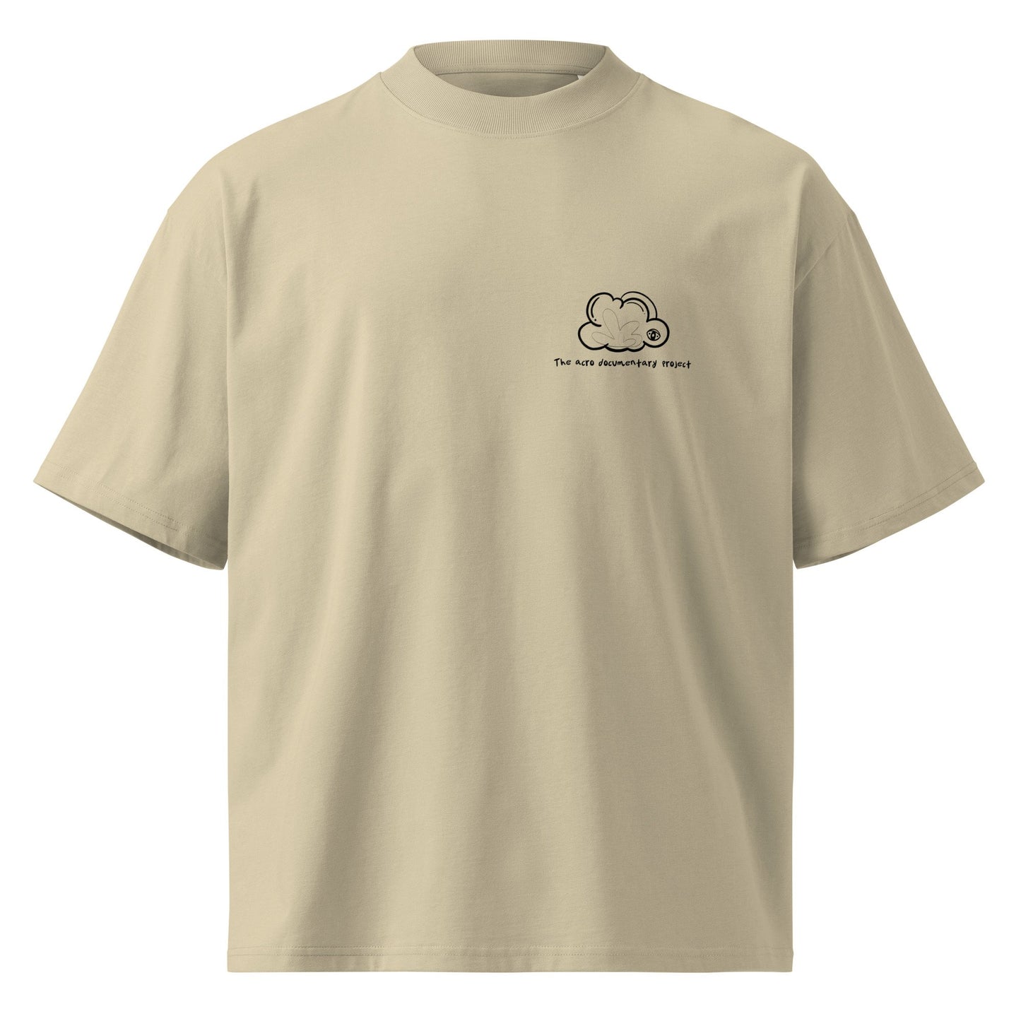 Organic Oversized T-Shirt | Minimalist Cloud Design from [Touching The Sky] (**EXCLUSIVE**)